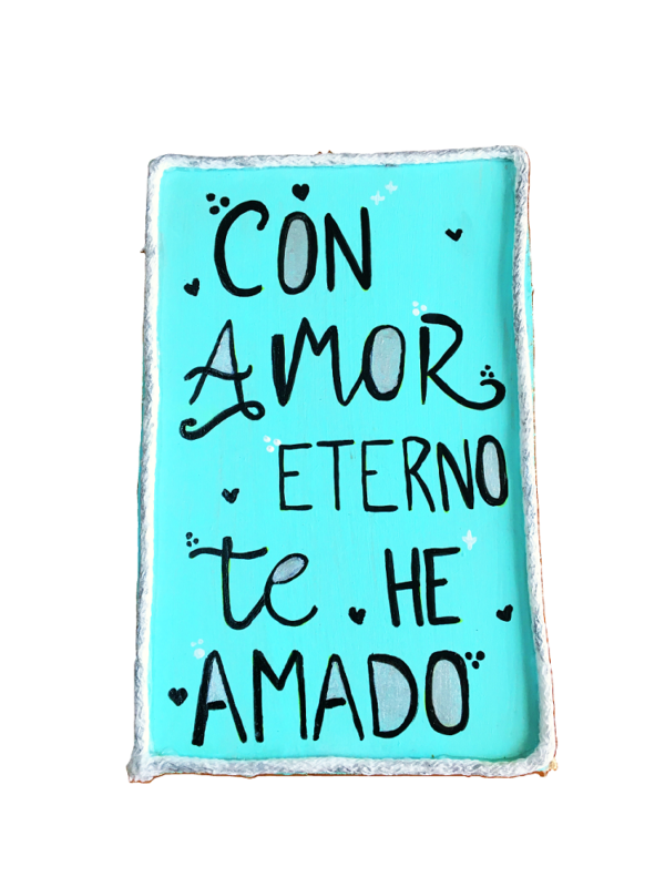 Cuadrito Artesanal «Con Amor Eterno»