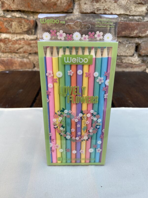 Lapices de colores Weibo (colores pasteles) x 12
