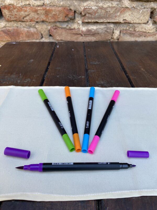 Marcadores Bic doble punta x 5