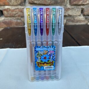 Lapiceras con Glitter por 6